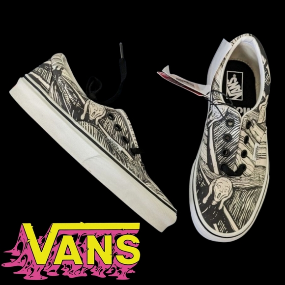 Vans Shoes - Vans Era MOMA Edvard Munch VNOA4BV41UB Women 5.5 Black and White 042025